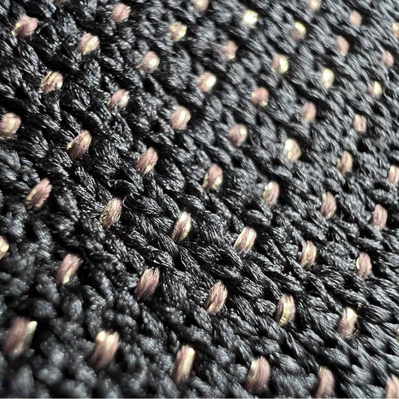 ROTHY’S ‘The Round Pouch” in Black and Gold - Picture 11 of 11